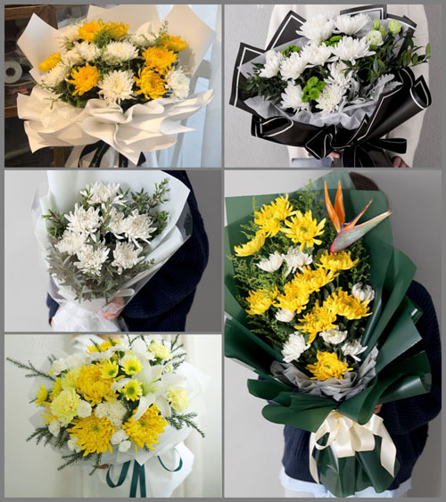 河南南阳社旗县朱集镇王老庄村白事花束代送